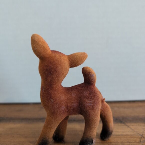 Vintage Flocked Bambi Figurine - Picture 3 of 4